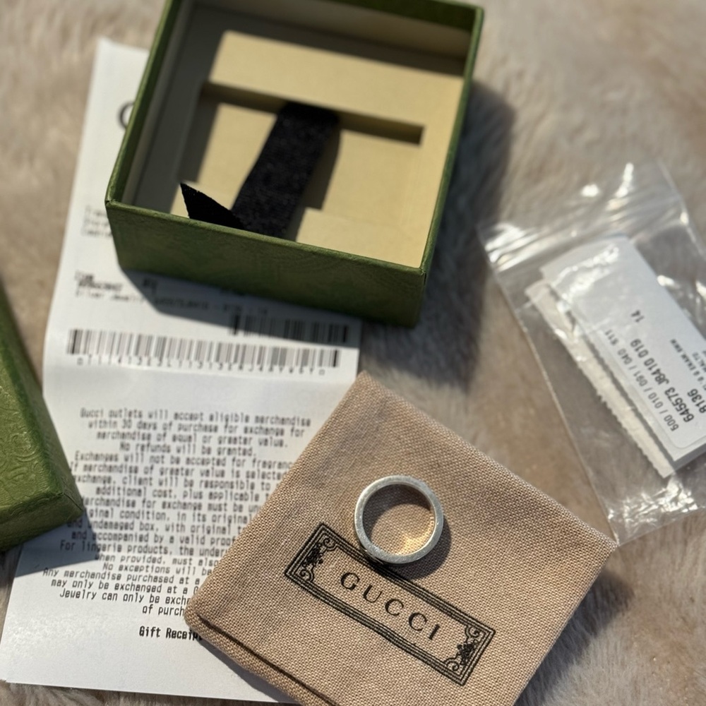 Gucci Silver Ring size‎ 14 - Picture 11 of 12